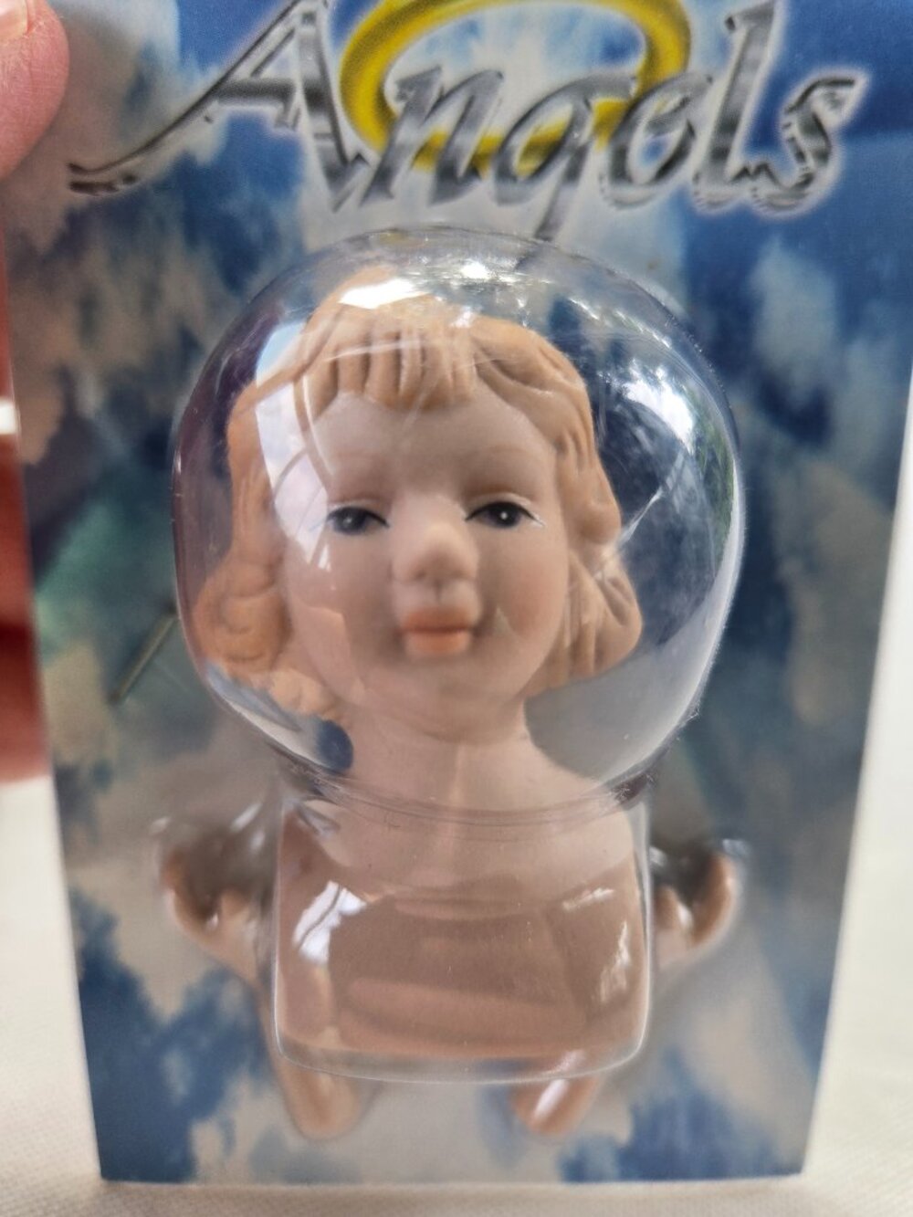 Darice Angels Porcelain Doll Head & Hands 2 1/2" Inch Blonde NIB